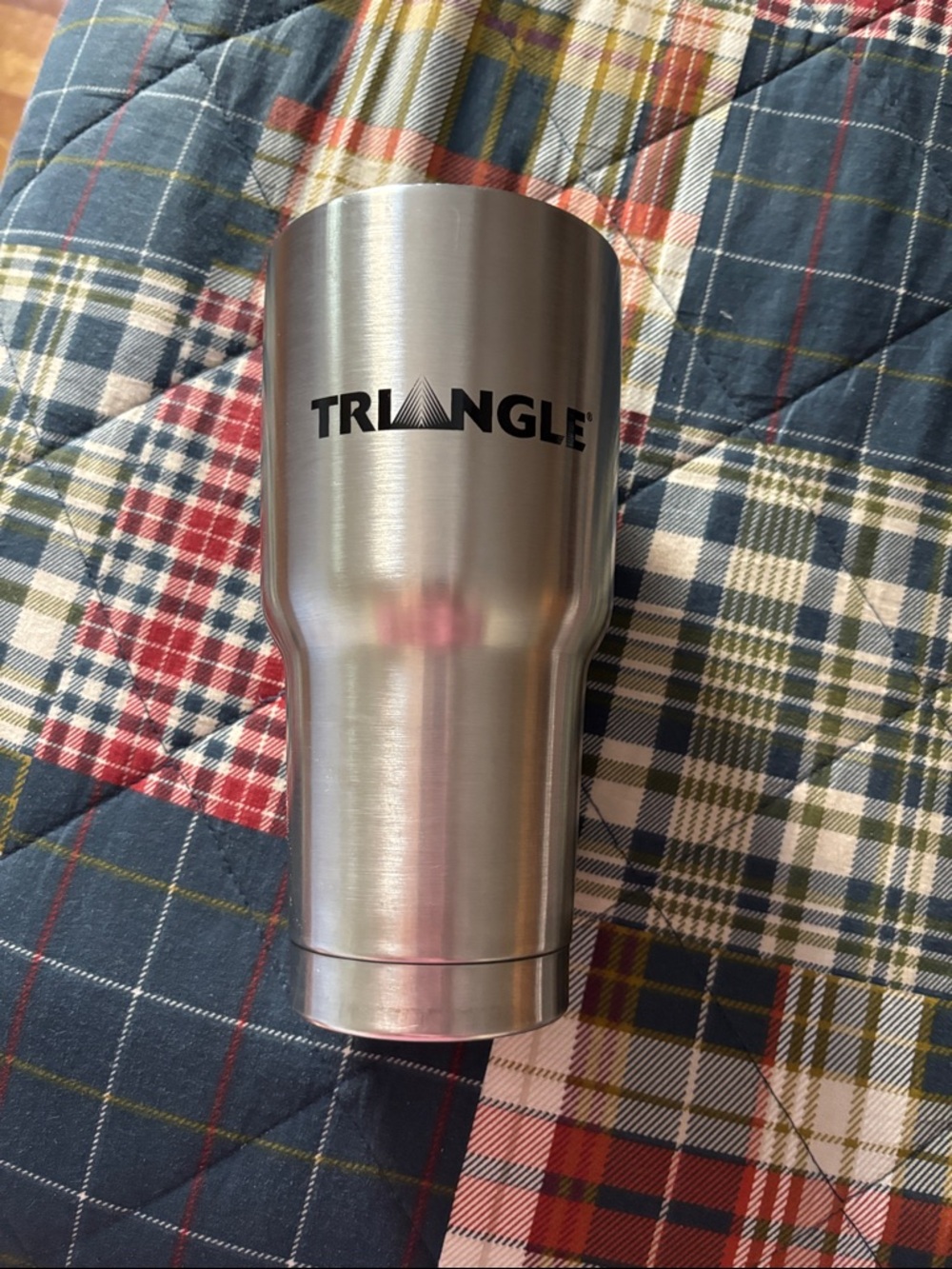 triangle Stainless Steel Silver Travel Tumbler - Insulated Drinkware